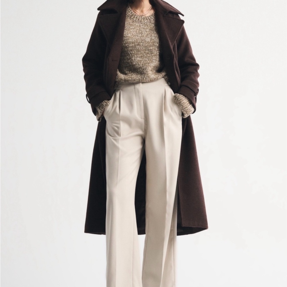 A&F Cream Sloane Pant